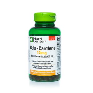 Beta Carotene 15mg Provitamin A 25,000 I.U.