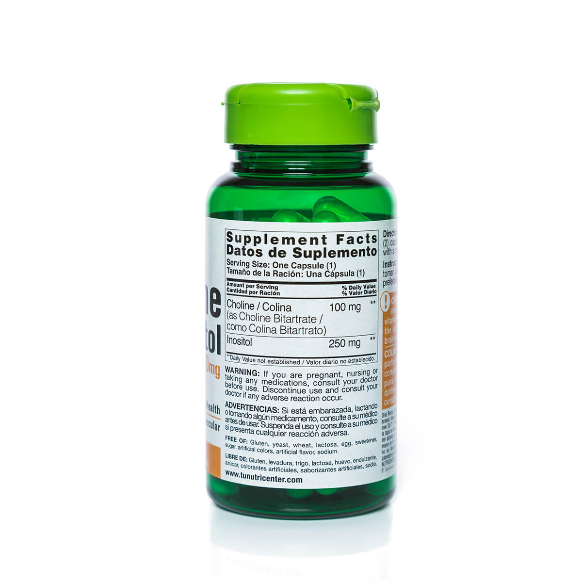 Choline & Inositol 100mg/250mg - Imagen 2