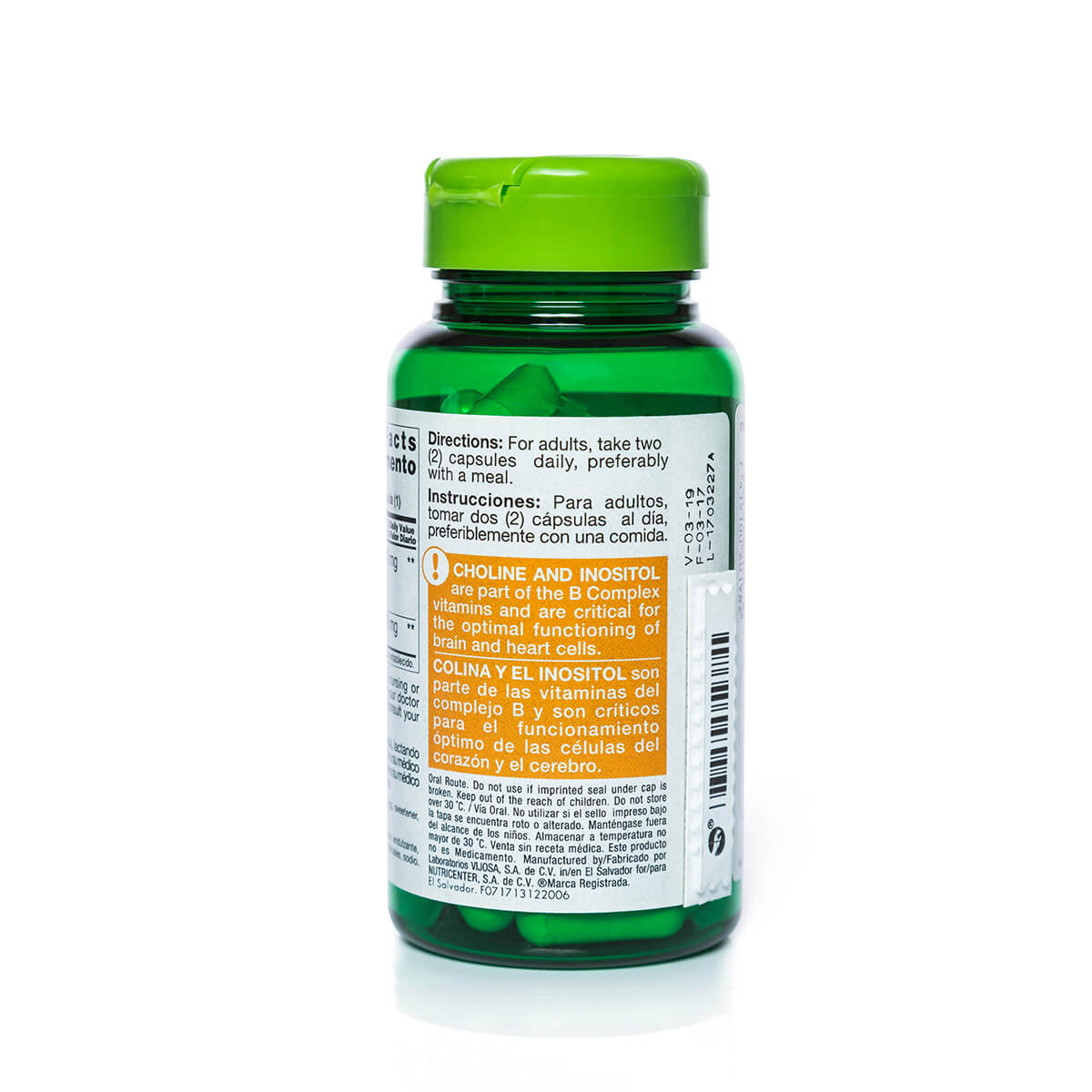 Choline & Inositol 100mg/250mg - Imagen 3