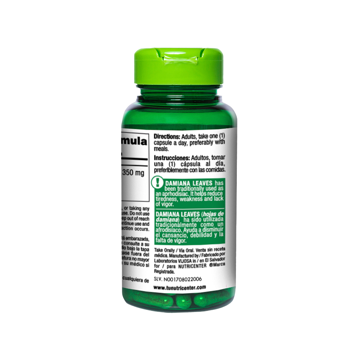 Triple Strength Damiana Leaves 1350mg - Imagen 3