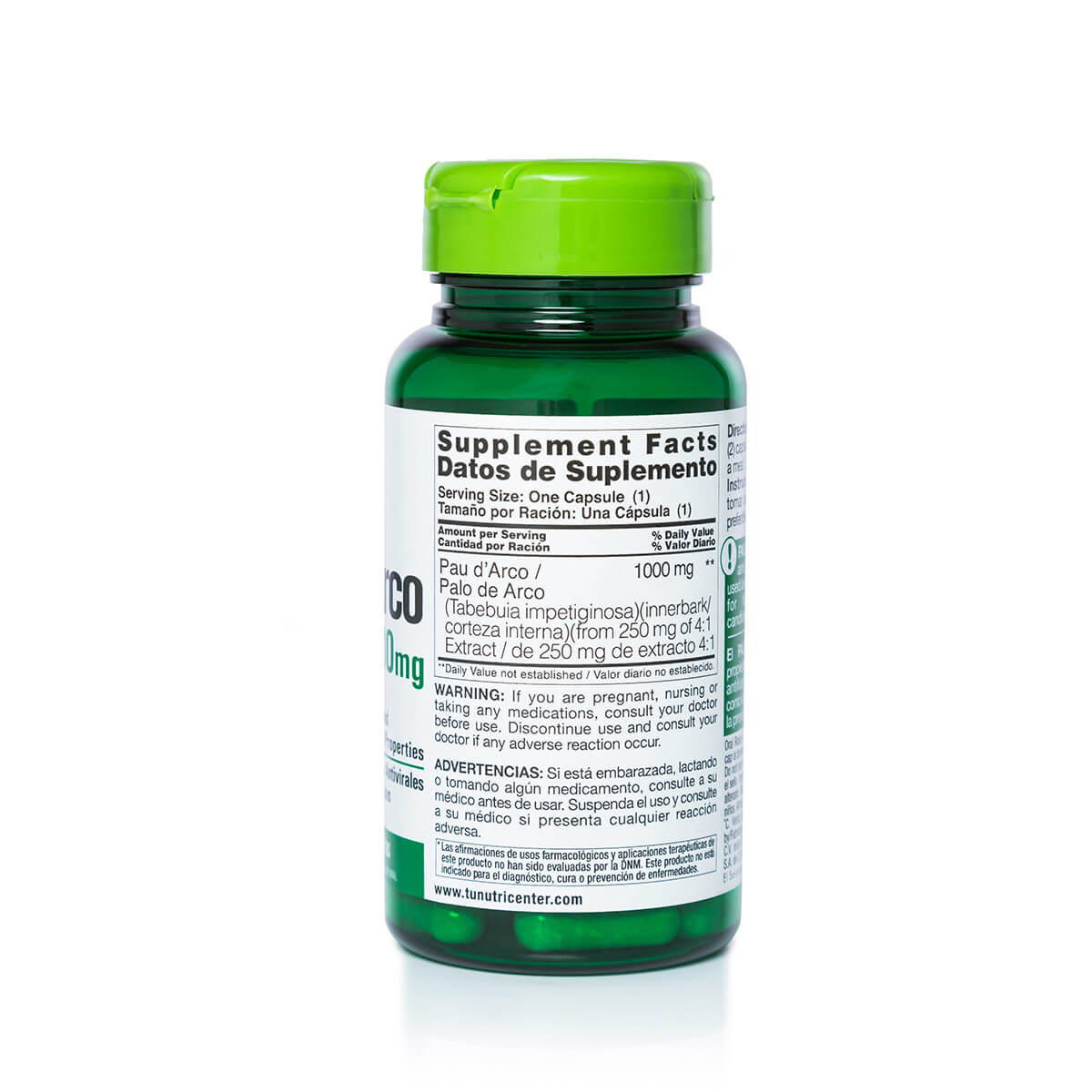 Double Strength Pau d' Arco 1000mg - Imagen 2