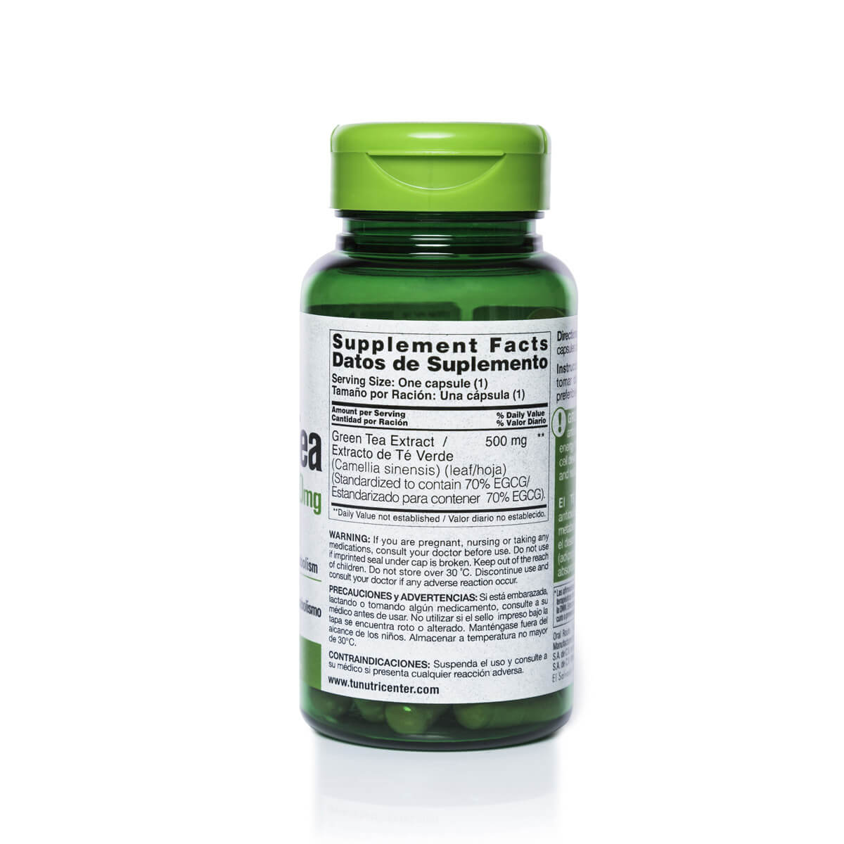 Green Tea Extract Plus 500mg - Imagen 2