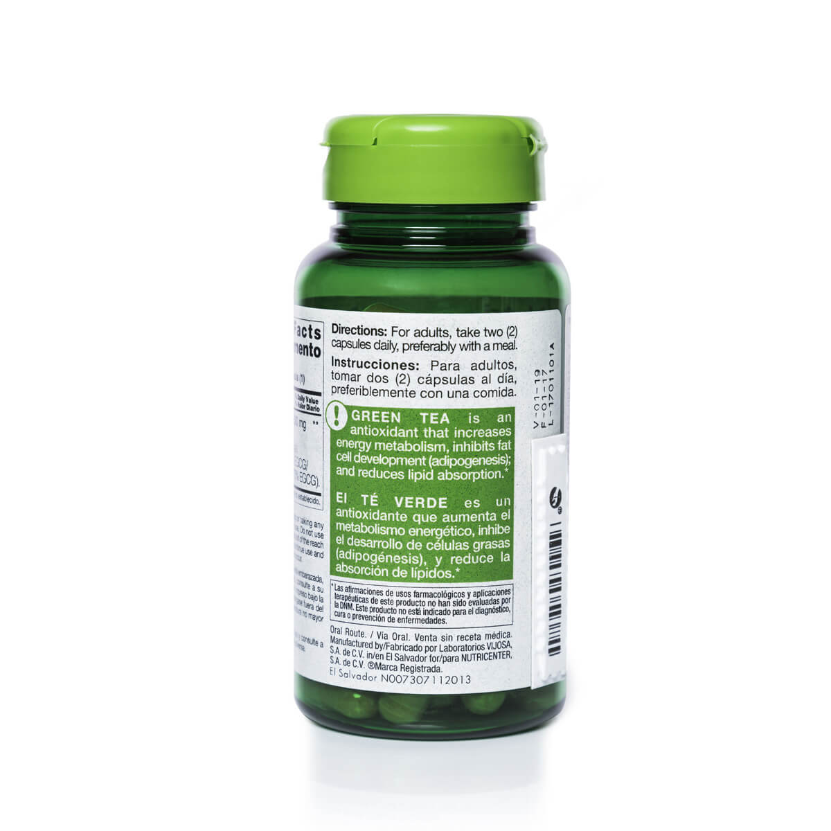 Green Tea Extract Plus 500mg - Imagen 3