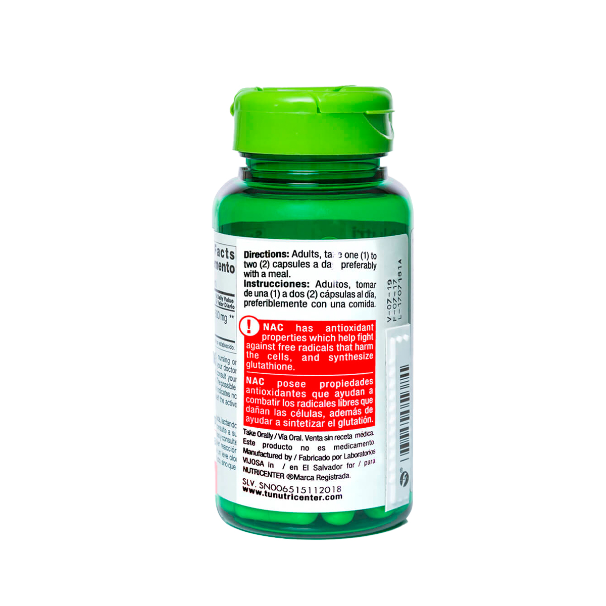 NAC N-Acetyl Cysteine 300mg - Imagen 2