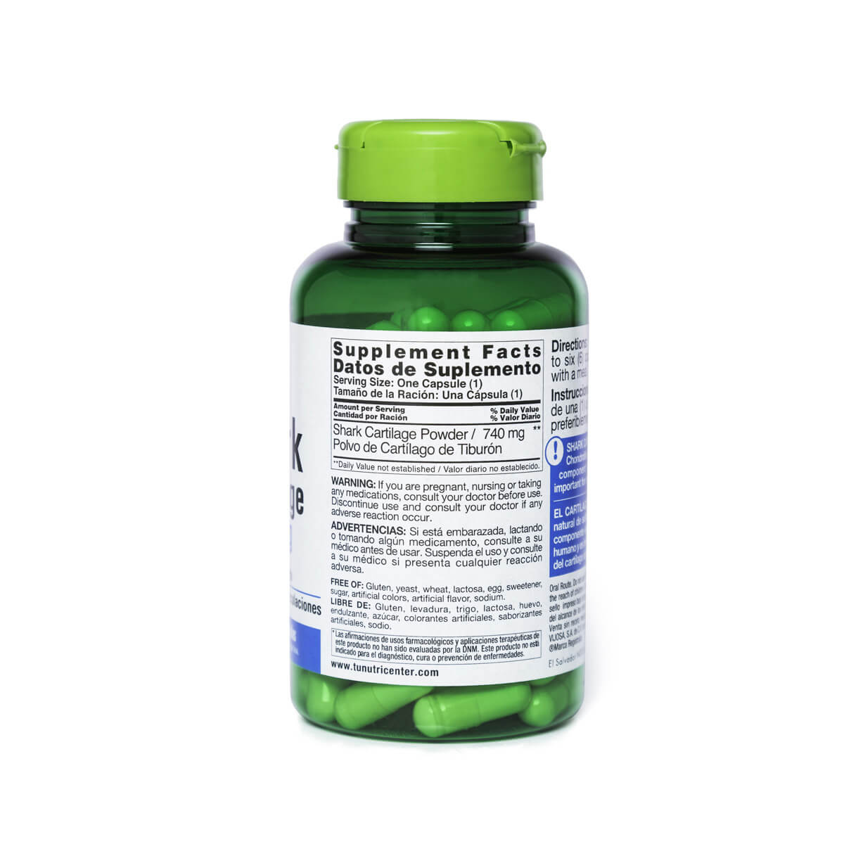 Natural Shark Cartilage 740mg - Imagen 2