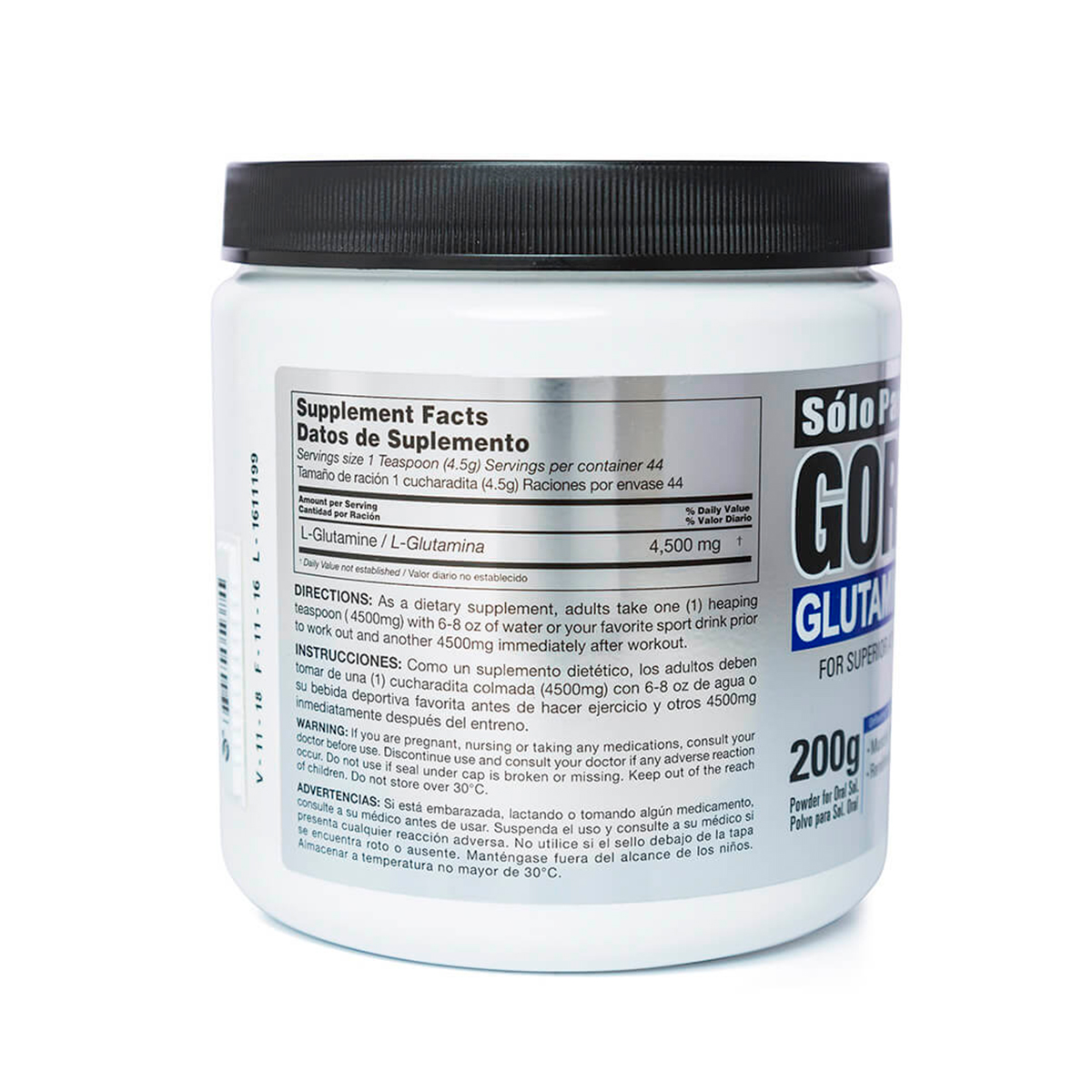 Sólo para Gorilas Glutamine Powder 200g - Imagen 3