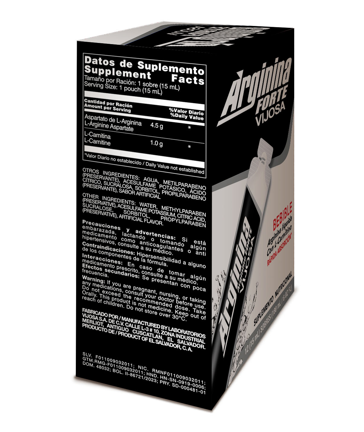 Arginina Forte Liquid pack - Imagen 2